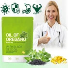 Oil of Oregano – 300 Softgels with Black Seed Oil, 6000mg Oregano Oil