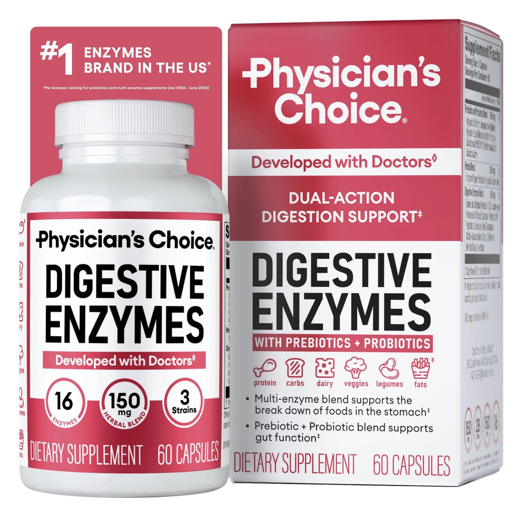 Physician's CHOICE Digestive Enzymes – Fast-Acting, 16 Enzymes