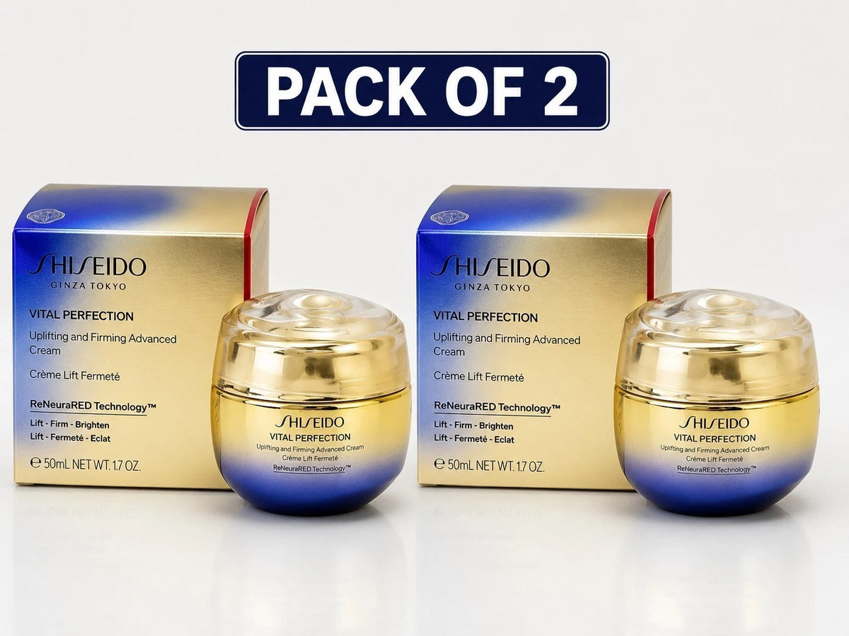 Shiseido Vital Perfection Uplifting &amp; Firming Advanced Cream – 50ml / 1.7 oz, Pack of 2