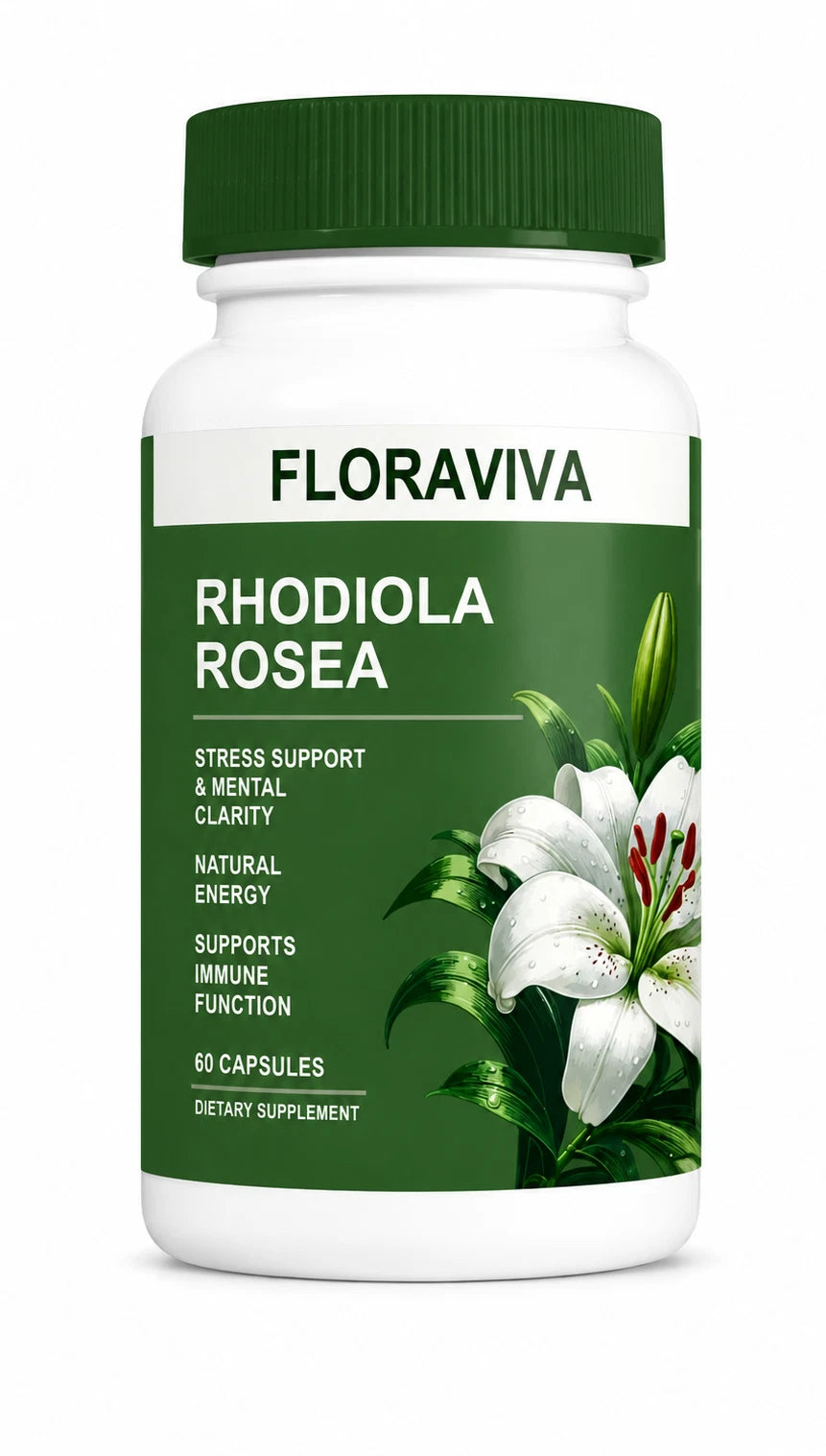 Floraviva Rhodiola Rosea Capsules – Energy, Focus &amp; Mood Support