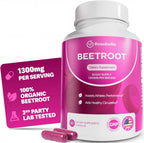 Organic Beet Root Capsules – 1300mg Beet Root Powder