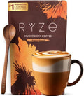USDA Organic RYZE Mushroom Coffee – Medium Roast, 6 Mushrooms, 30 Servings