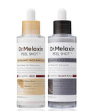 Dr.Melaxin Peel Shot Glow White &amp; Black Rice Ampoule Duo