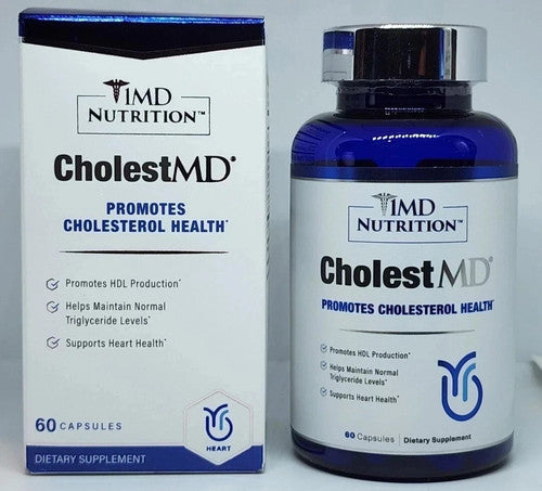 1MD Nutrition CholestMD – Cholesterol Health Support, 60 Capsules, Exp. 12/2027