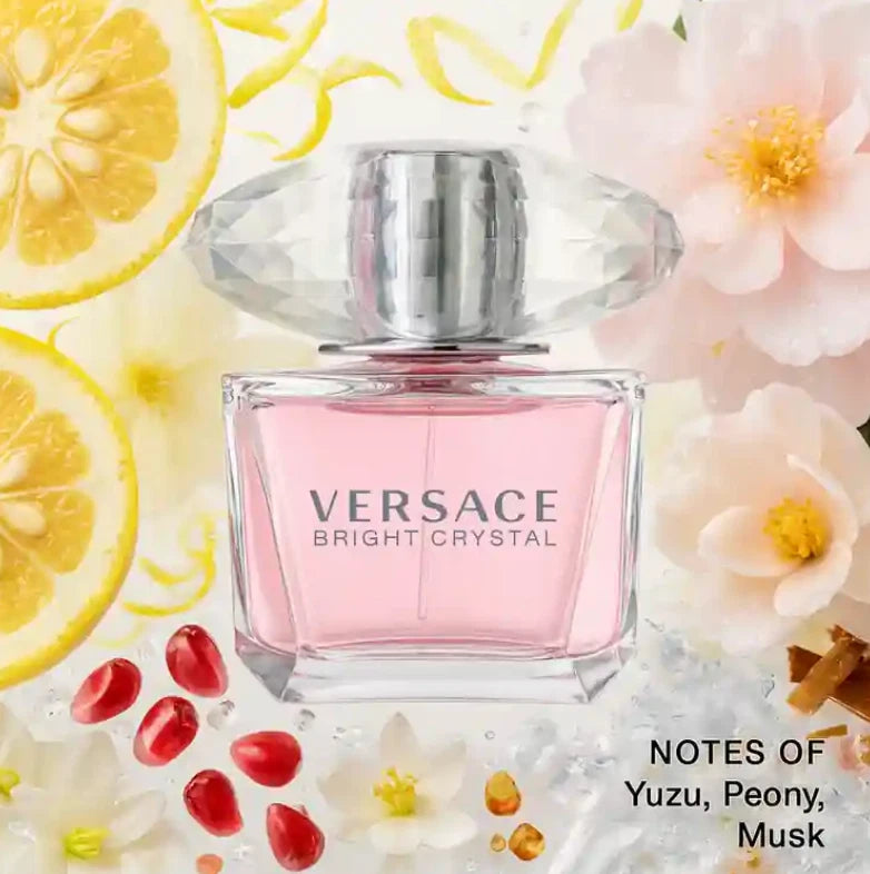 Versace Bright Crystal Eau de Toilette – 3.0 oz / 90 ml Spray for Women