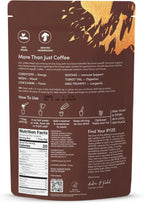 USDA Organic RYZE Mushroom Coffee – Medium Roast, 6 Mushrooms, 30 Servings